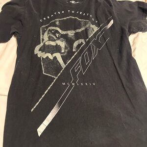 Fox Black Graphic Tee